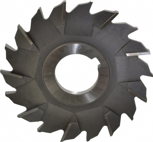 Made in USA STM35218 Side Milling Cutter: 3-1/2" Cutter Dia, 7/32" Cutting Width, 1" Arbor Hole, 18 Teeth Image