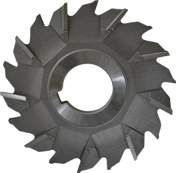 Made in USA STM35250 Side Milling Cutter: 3-1/2" Cutter Dia, 1/4" Cutting Width, 1" Arbor Hole, 18 Teeth Image