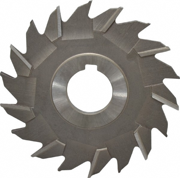 Made in USA STM4187 Side Milling Cutter: 4" Cutter Dia, 3/16" Cutting Width, 1" Arbor Hole, 18 Teeth Image