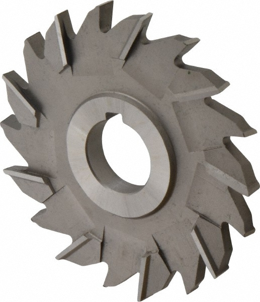 Made in USA STM4375 Side Milling Cutter: 4" Cutter Dia, 3/8" Cutting Width, 1" Arbor Hole, 18 Teeth Image