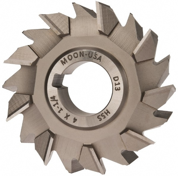 Side Milling Cutter: 4" Cutter Dia, 1-1/4" Cutting Width, 1-1/4" Arbor Hole, 18 Teeth