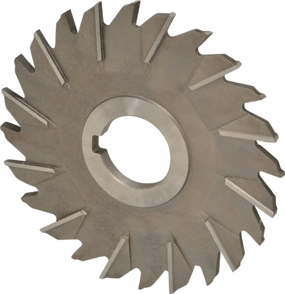 Side Milling Cutter: 5" Cutter Dia, 1/4" Cutting Width, 1-1/4" Arbor Hole, 24 Teeth