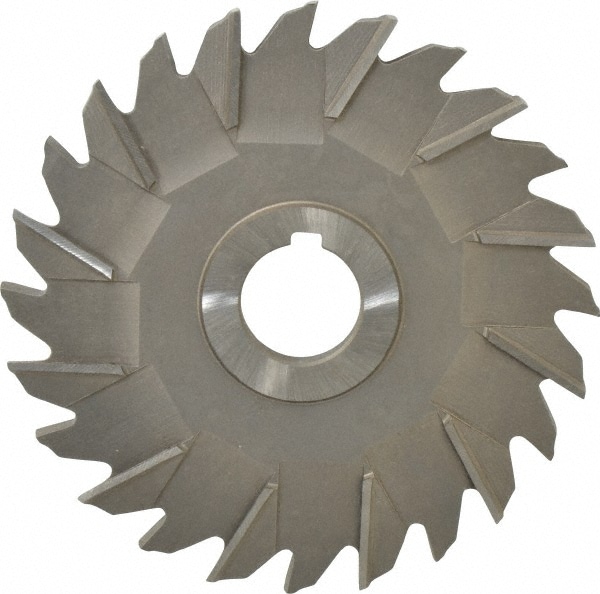 Side Milling Cutter: 5" Cutter Dia, 5/16" Cutting Width, 1" Arbor Hole, 24 Teeth