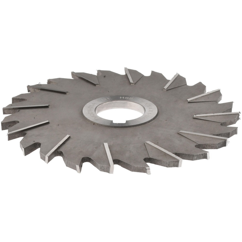 Side Milling Cutter: 6" Cutter Dia, 1/4" Cutting Width, 1-1/4" Arbor Hole, 24 Teeth