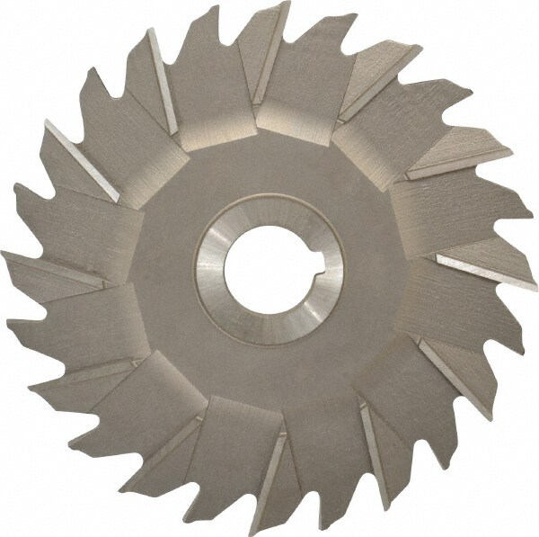 Made in USA STM6312 Side Milling Cutter: 6" Cutter Dia, 5/16" Cutting Width, 1" Arbor Hole, 24 Teeth Image