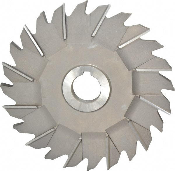 Made in USA STM6375 Side Milling Cutter: 6" Cutter Dia, 3/8" Cutting Width, 1" Arbor Hole, 24 Teeth Image