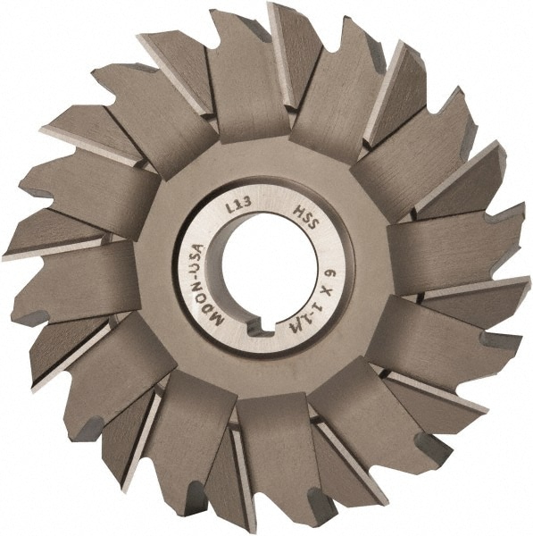 Made in USA STM61250-1 Side Milling Cutter: 6" Cutter Dia, 1-1/4" Cutting Width, 1-1/4" Arbor Hole, 24 Teeth Image