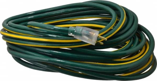 Southwire 2548SW0052 50, 12/3 Gauge/Conductors, Green/Yellow Outdoor Extension Cord 