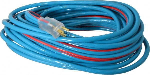Southwire 2548SW0064 50, 12/3 Gauge/Conductors, Blue/Red Outdoor Extension Cord 