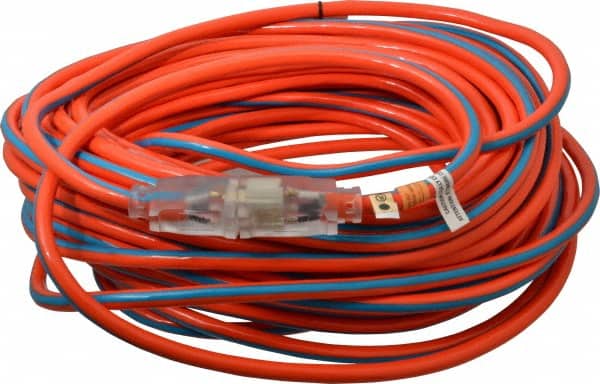 Southwire 2549SW003V 100, 12/3 Gauge/Conductors, Orange/Blue Outdoor Extension Cord 