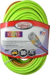 Southwire 2549SW0054 100, 12/3 Gauge/Conductors, Green/Red Outdoor Extension Cord 