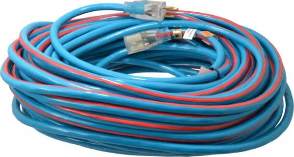 Southwire 2549SW0064 100, 12/3 Gauge/Conductors, Blue/Red Outdoor Extension Cord 