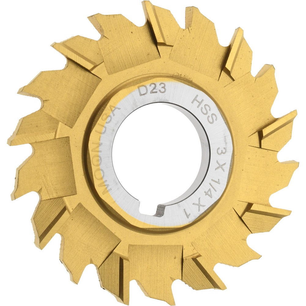 Side Milling Cutter: 3" Cutter Dia, 1/4" Cutting Width, 1" Arbor Hole, 18 Teeth
