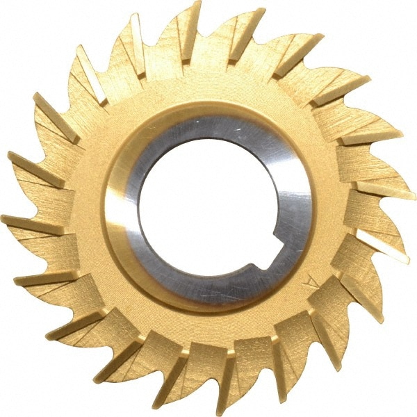 Side Milling Cutter: 3" Cutter Dia, 1/4" Cutting Width, 1" Arbor Hole, 20 Teeth