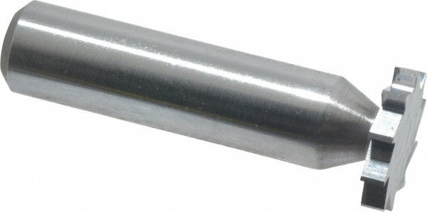 Made in USA 406 Woodruff Keyseat Cutter: 0.75" Cut Dia, 0.125" Cut Width, 1/2" Shank Dia, Straight Tooth Image