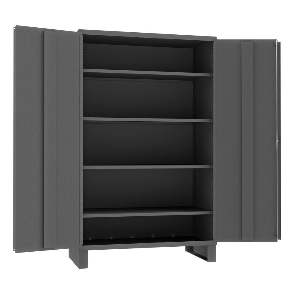 Durham JC-482478-4S-95 Locking Steel Storage Cabinet: 48" Wide, 24" Deep, 72" High 