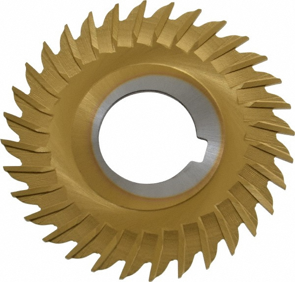 Made in USA CSS362-TIN Side Chip Saw: 3" Blade Dia, 1/16" Blade Thickness, 1" Arbor Hole Dia, 32 Teeth, Cobalt Image