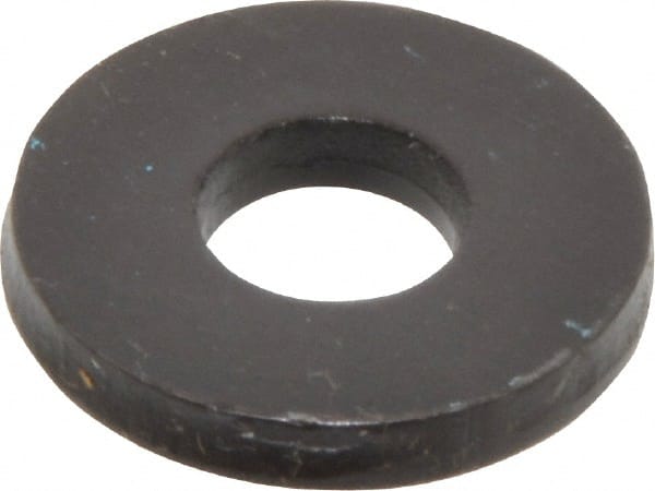 #6 x 0.389” OD Steel Flat Washer PKG of 100 Black Oxide Finish 