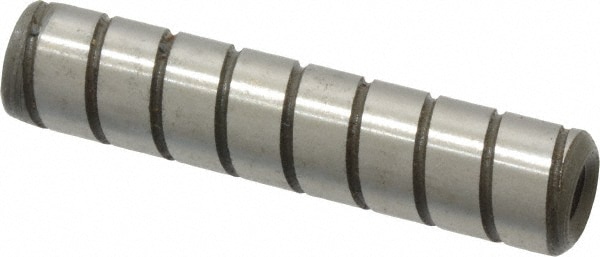 Spiral Groove Dowel Pin: 3/8 x 1-3/4", Alloy Steel