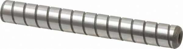 Spiral Groove Dowel Pin: 3/8 x 3", Alloy Steel