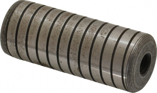 1" Pin Diam, 2-1/2" Pin Length, 3/8-16 Thread, Spiral Groove Dowel Pin