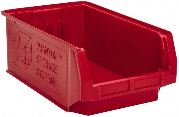 Plastic Hopper Stacking Bin: Red