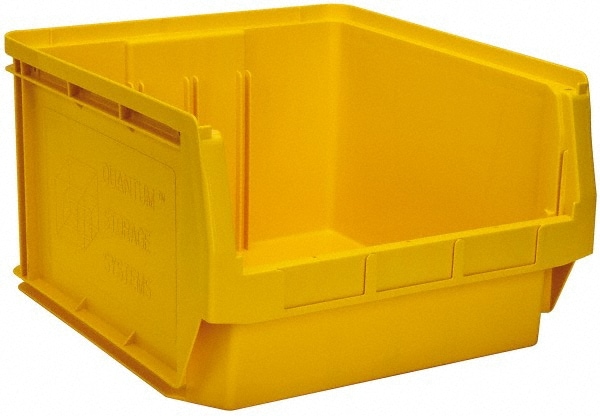 Quantum Storage QMS543YL Plastic Hopper Stacking Bin: Yellow 