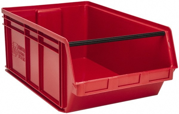 Plastic Hopper Stacking Bin: Red