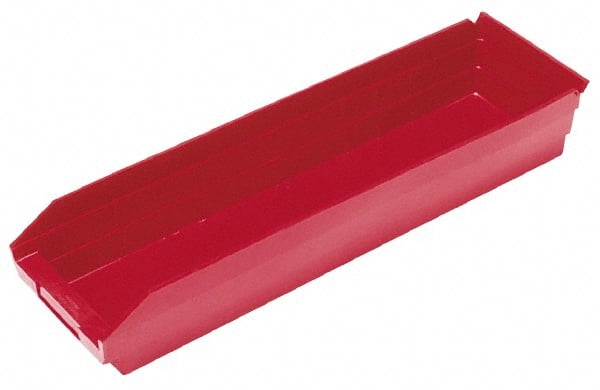 Quantum Storage QSB106RDCS Plastic Hopper Shelf Bin: Red 