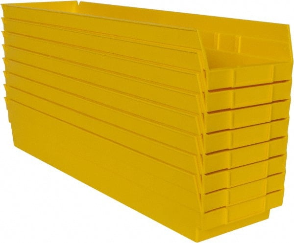 Quantum Storage QSB106YLCS Plastic Hopper Shelf Bin: Yellow 