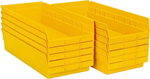 Quantum Storage QSB108YLCS Plastic Hopper Shelf Bin: Yellow 