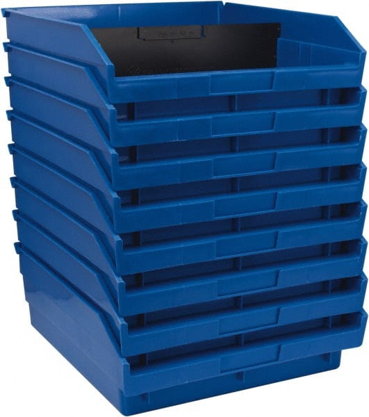 Quantum Storage QSB109BLCS Plastic Hopper Shelf Bin: Blue 