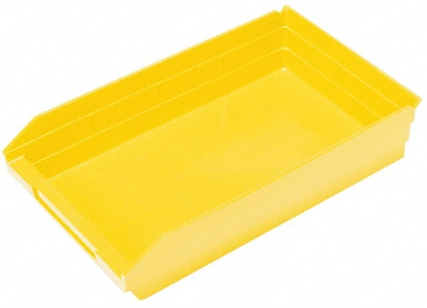 Quantum Storage QSB116YLCS Plastic Hopper Shelf Bin: Yellow 