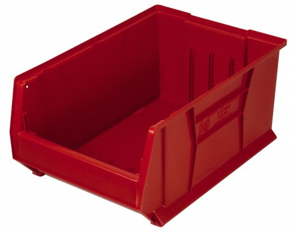 Plastic Hopper Stacking Bin: Red