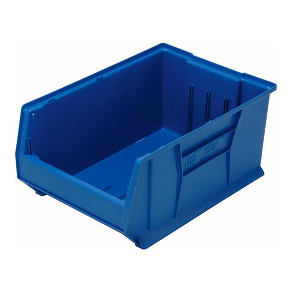 Quantum Storage QUS954BL Plastic Hopper Stacking Bin: Blue 