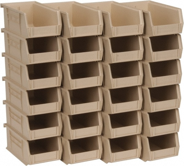 Plastic Hopper Stacking Bin: Ivory