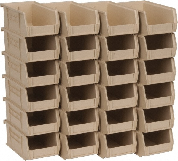 Quantum Storage QUS220IVCS Plastic Hopper Stacking Bin: Ivory 