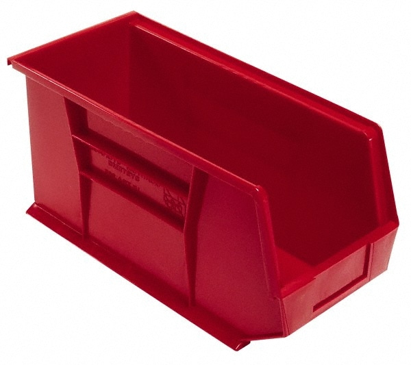 Quantum Storage - Plastic Hopper Stacking Bin: Red | MSC Direct