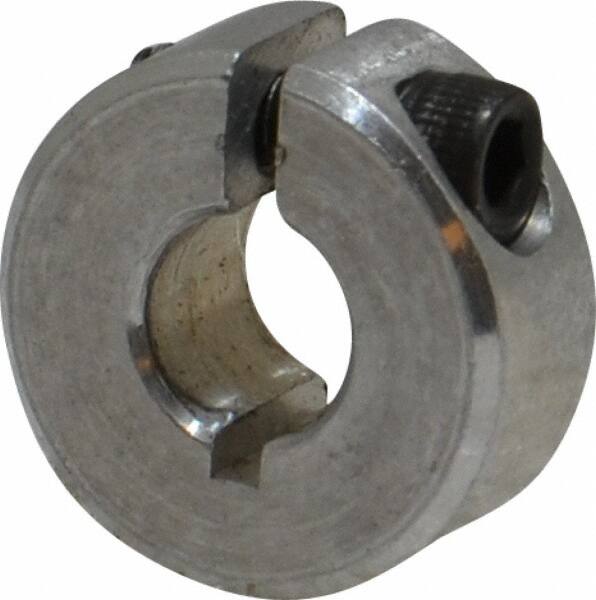 Pack of 5 1-1/16 Aluminum One-Piece Clamping Collar 