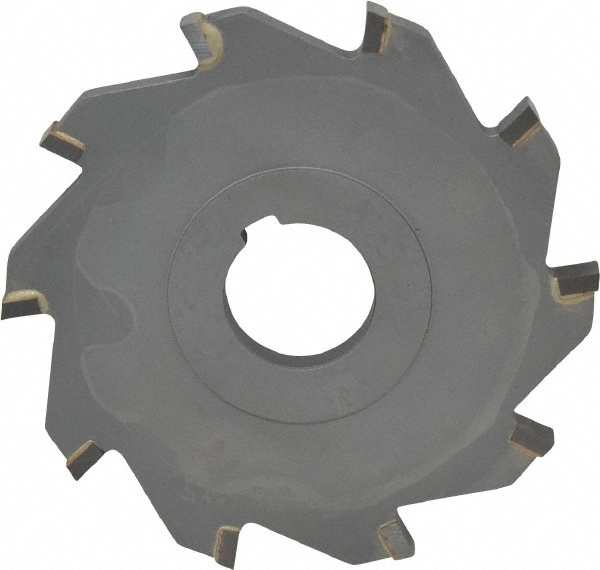 Side Milling Cutter: 4" Cutter Dia, 5/16" Cutting Width, 1" Arbor Hole, 10 Teeth, High Temperature Alloy