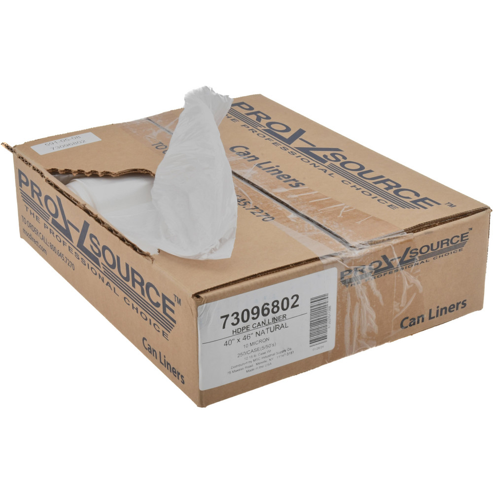 Household Trash Bags: 45 gal, 0.39 mil, 250 Pack