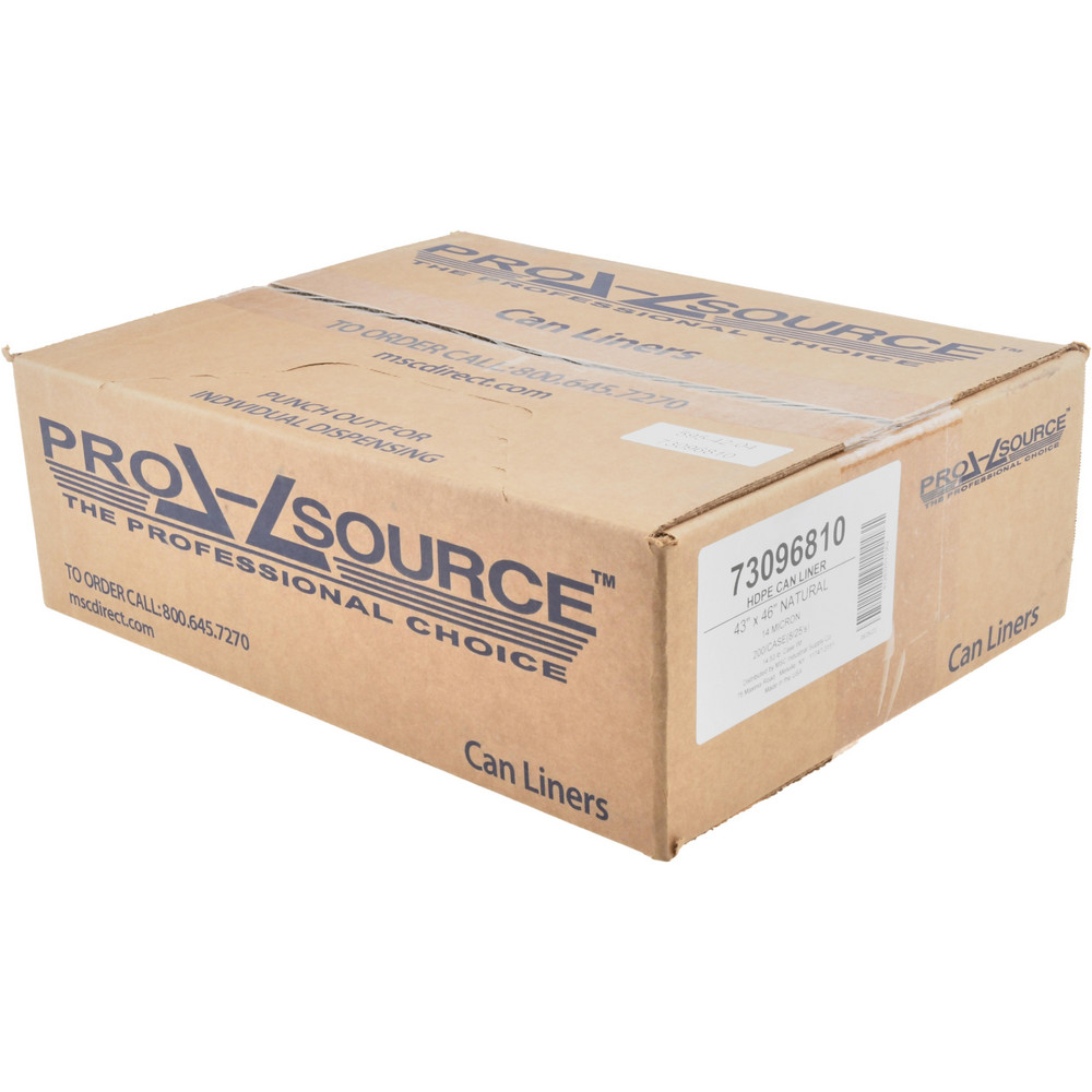 Household Trash Bags: 56 gal, 0.55 mil, 200 Pack