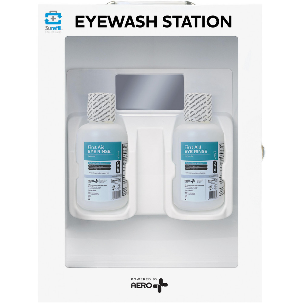 Surefill Disposable Eye Wash Bottles & Stations; Type Double Station