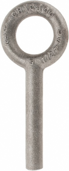 Fixed Blank Lifting Eye Bolt: Without Shoulder, Grade C-1035 Forged Steel - 3" Shank