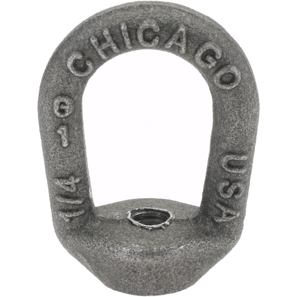 520 Lb Capacity, 1/4-20 Thread, Self Colored, Carbon Steel Regular Duty Lifting Eye Nut