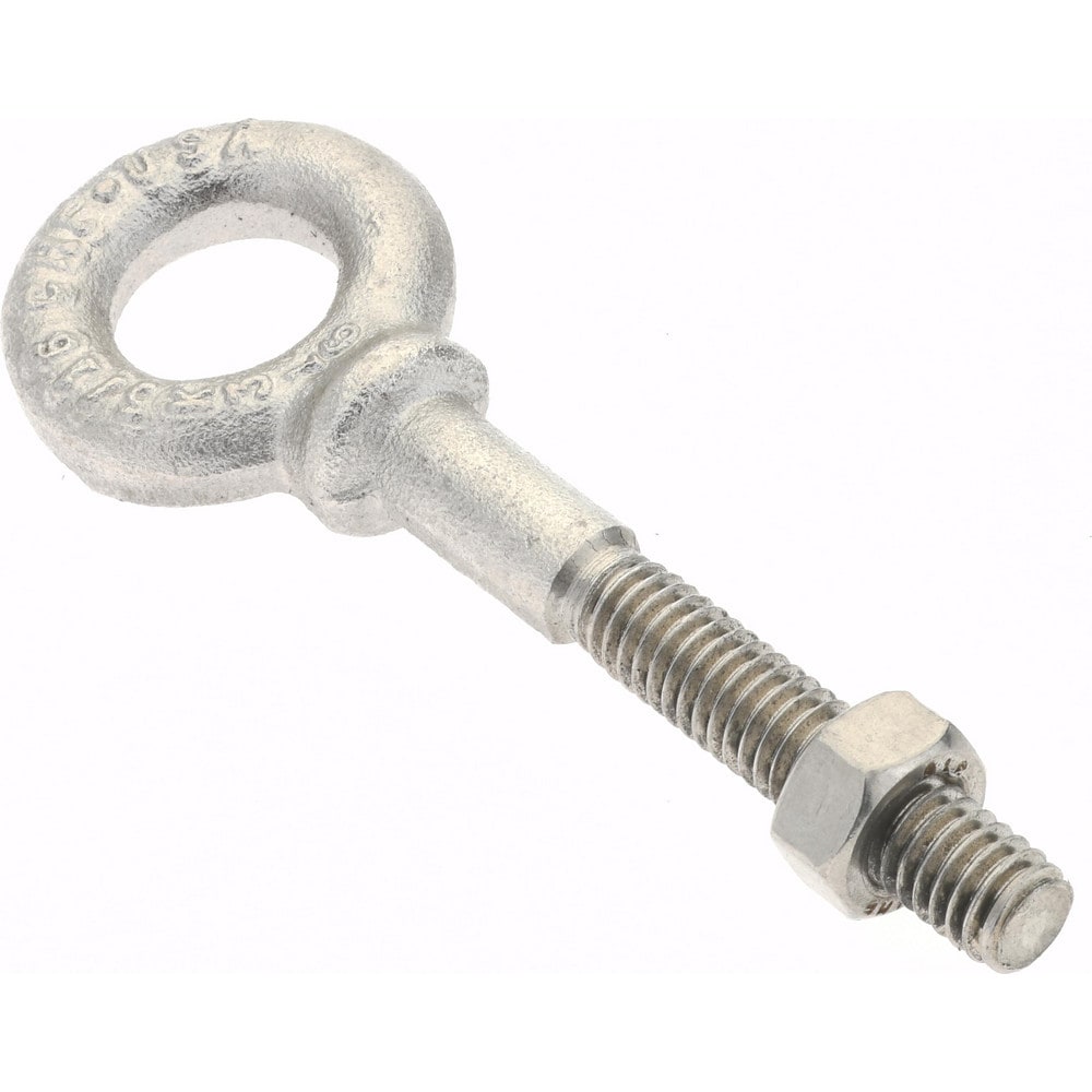 Gibraltar 08622 6 Fixed Lifting Eye Bolt: With Shoulder, 800 lb Capacity, 5/16 Thread, Grade 316 Stainless Steel Image