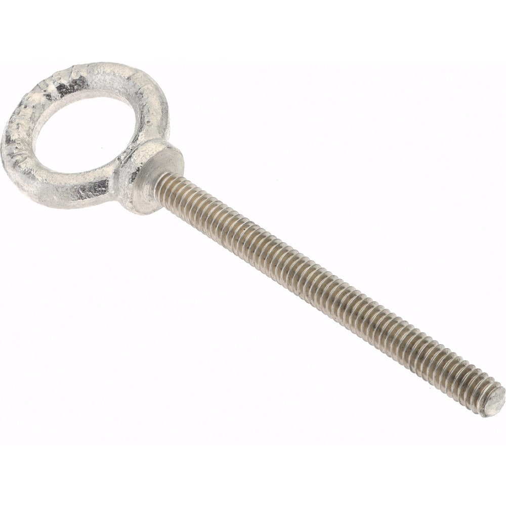 Gibraltar 13110 0 Fixed Lifting Eye Bolt: With Shoulder, 500 lb Capacity, 1/4-20 Thread, Grade 316 Stainless Steel Image