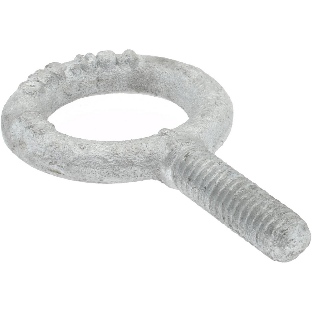 Gibraltar Fixed Lifting Eye Bolt Without Shoulder, 500 lb Capacity, 1/420 Thread, Grade C