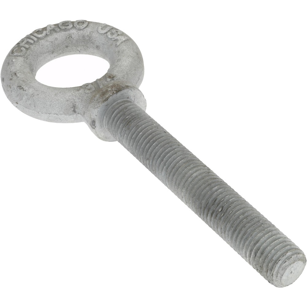 Gibraltar 26480 8 Fixed Lifting Eye Bolt: With Shoulder, 6,000 lb Capacity, 3/4-10 Thread, Grade C-1035 Steel Image