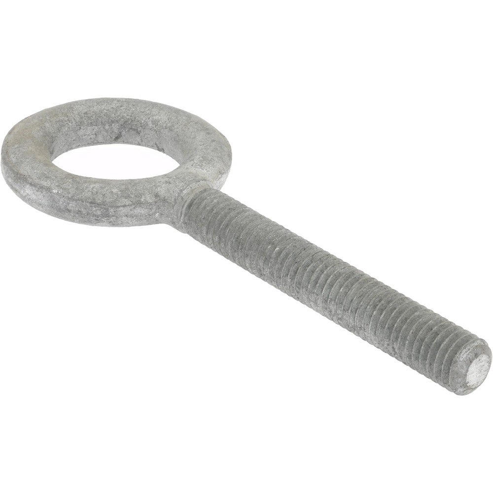 Gibraltar 26915 5 Fixed Lifting Eye Bolt: Without Shoulder, 2,000 lb Capacity, 7/16-14 Thread, Grade C-1035 Steel Image